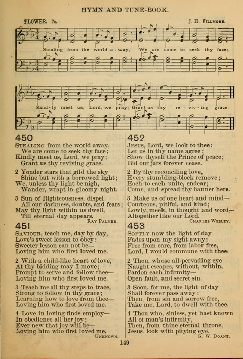 New Christian Hymn and Tune Book page 148
