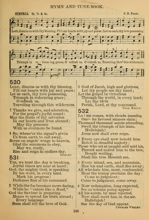 New Christian Hymn and Tune Book page 184