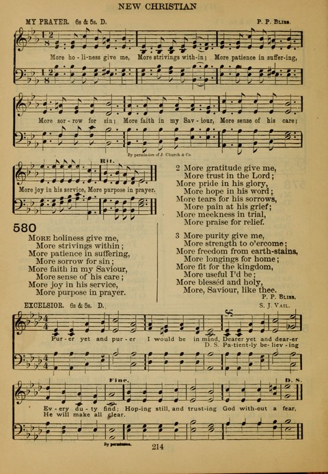 New Christian Hymn and Tune Book page 213