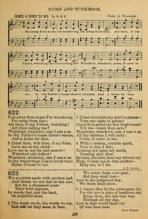 New Christian Hymn and Tune Book page 238