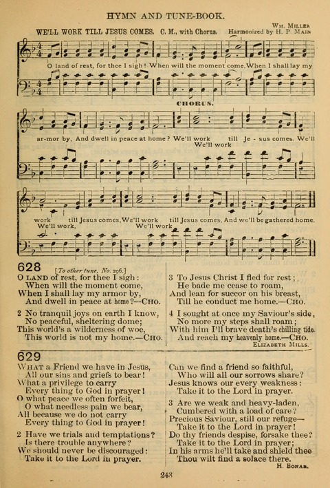 New Christian Hymn and Tune Book page 242