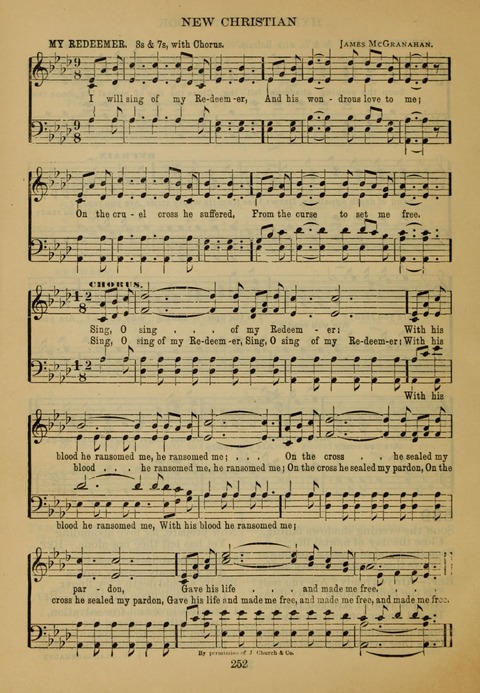 New Christian Hymn and Tune Book page 251