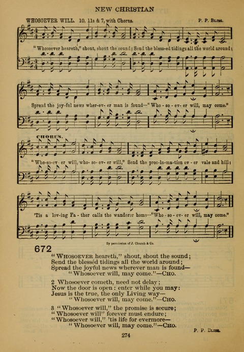 New Christian Hymn and Tune Book page 273