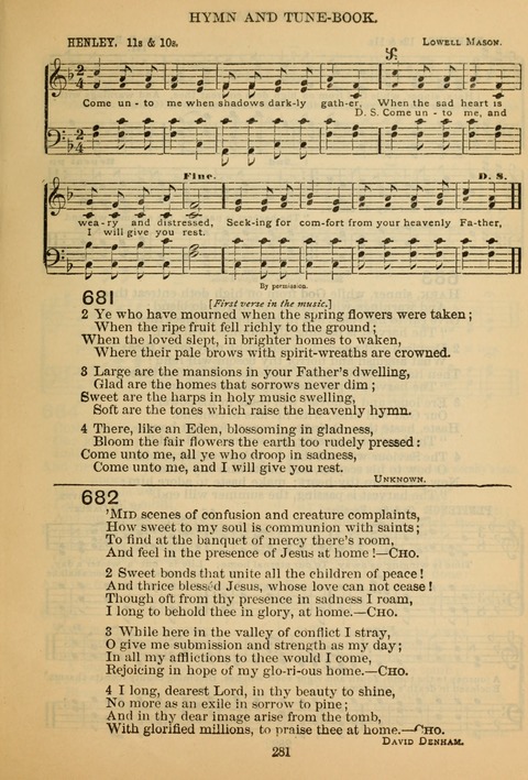 New Christian Hymn and Tune Book page 280