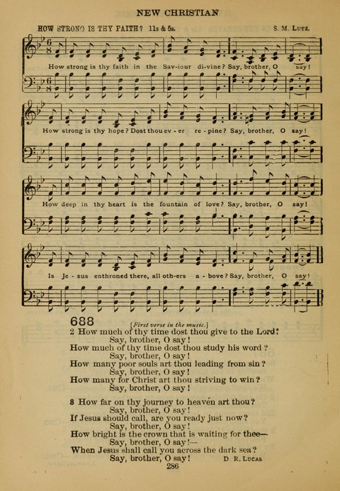 New Christian Hymn and Tune Book page 285