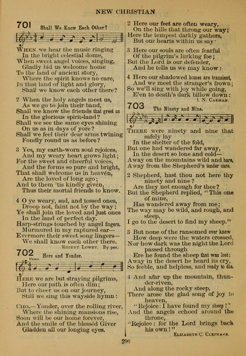 New Christian Hymn and Tune Book page 295
