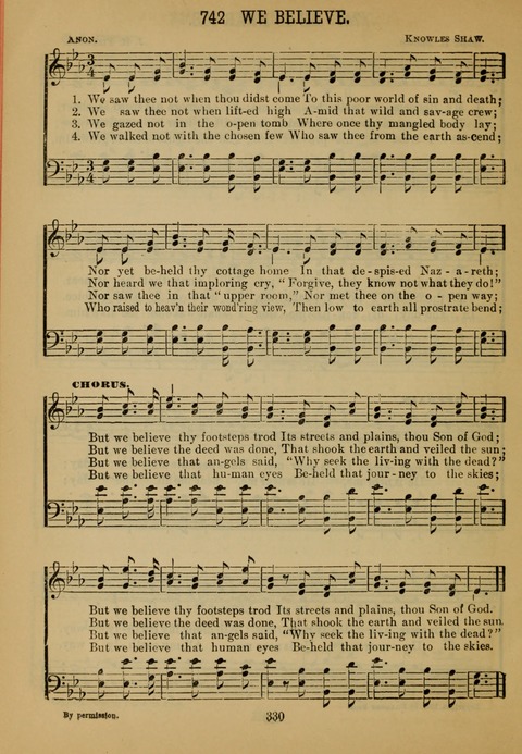 New Christian Hymn and Tune Book page 329