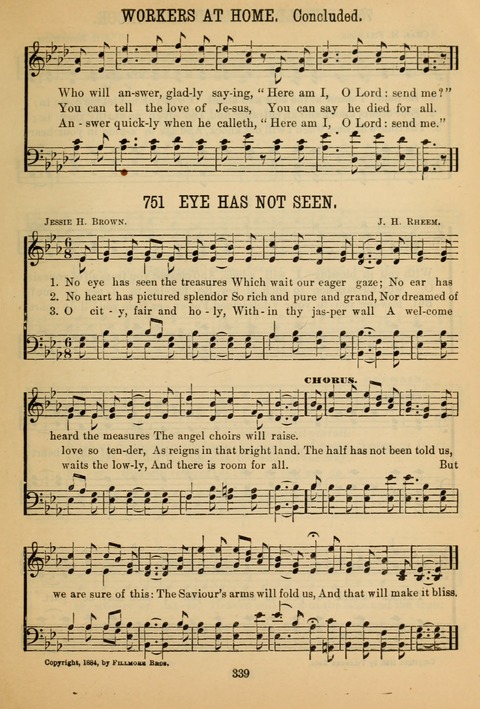 New Christian Hymn and Tune Book page 338