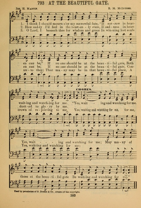 New Christian Hymn and Tune Book page 382