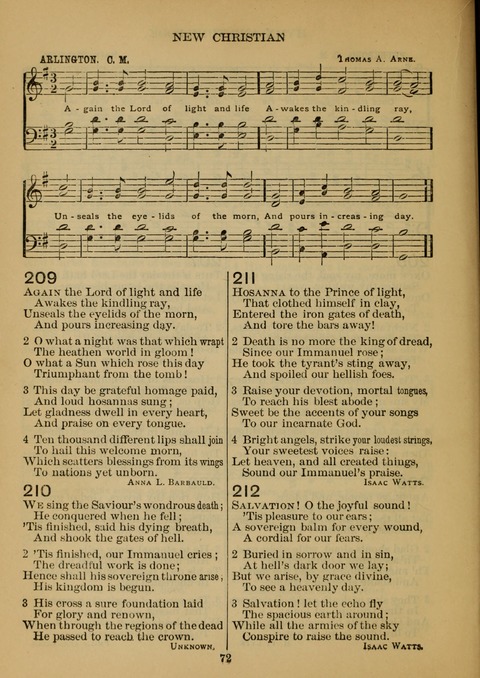 New Christian Hymn and Tune Book page 71