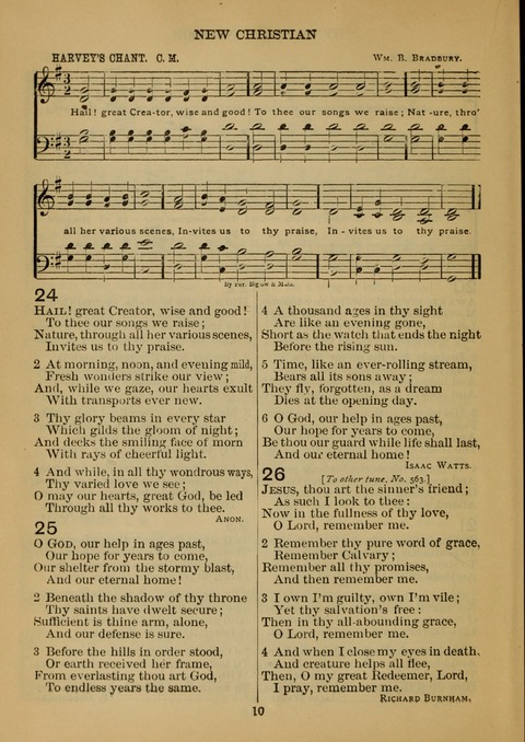 New Christian Hymn and Tune Book page 9