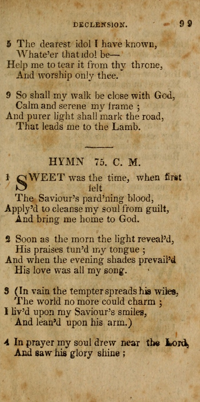 The New England Collection of Hymns and Spiritual Songs: adapted to prayer, conference and camp-meetings page 105