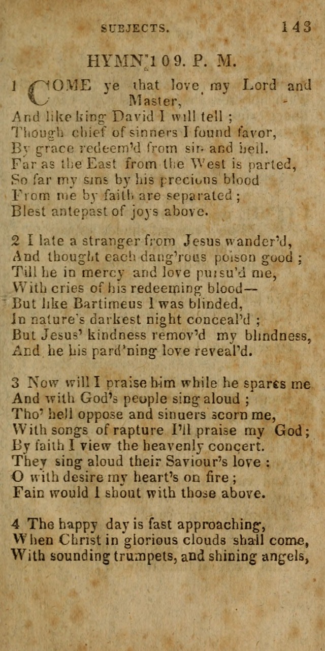 The New England Collection of Hymns and Spiritual Songs: adapted to prayer, conference and camp-meetings page 149