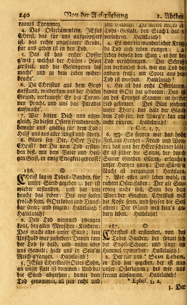 Neu-Eingerichtetes Gesang-Buch in Sich Haltend eine Sammlung (mehrentheils alter) Schöner lehr-reicher underbailicher Lieder... page 140
