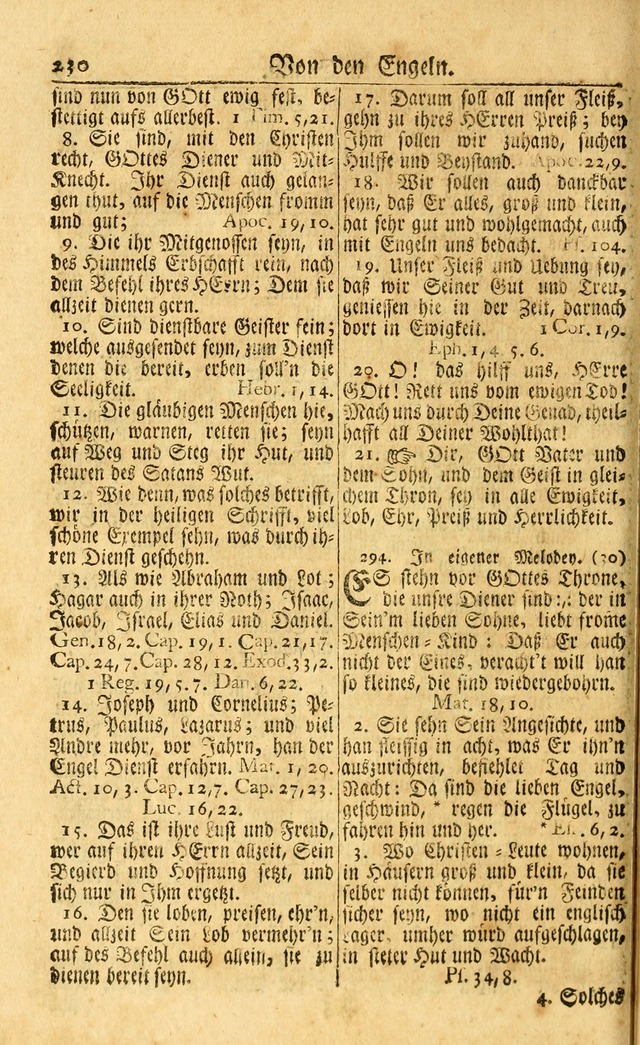 Neu-Eingerichtetes Gesang-Buch in Sich Haltend eine Sammlung (mehrentheils alter) Schöner lehr-reicher underbailicher Lieder... page 230