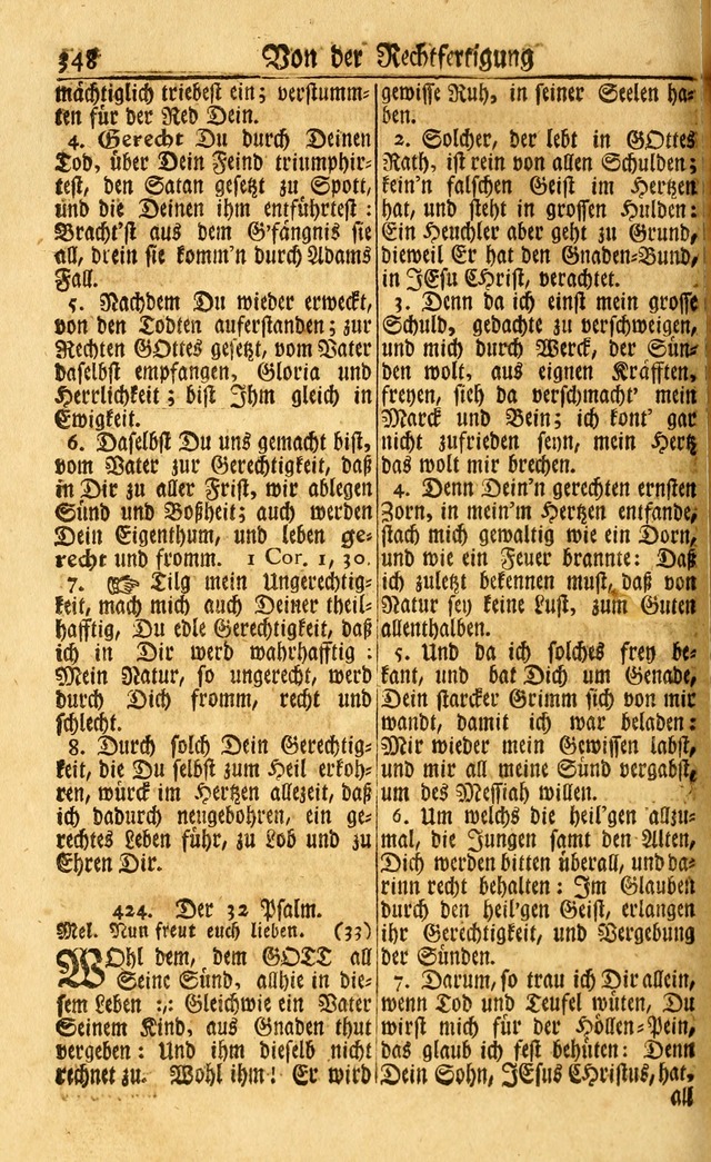 Neu-Eingerichtetes Gesang-Buch in Sich Haltend eine Sammlung (mehrentheils alter) Schöner lehr-reicher underbailicher Lieder... page 348