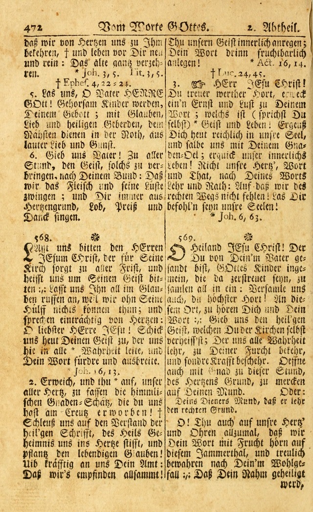 Neu-Eingerichtetes Gesang-Buch in Sich Haltend eine Sammlung (mehrentheils alter) Schöner lehr-reicher underbailicher Lieder... page 474