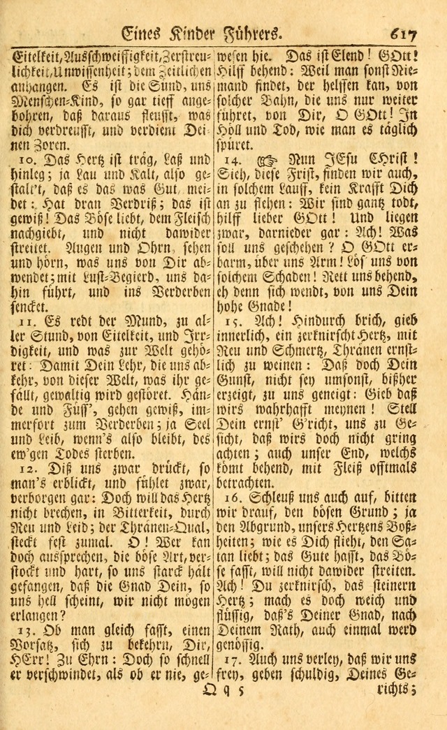 Neu-Eingerichtetes Gesang-Buch in Sich Haltend eine Sammlung (mehrentheils alter) Schöner lehr-reicher underbailicher Lieder... page 623