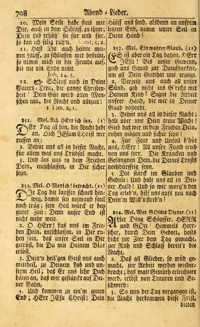 Neu-Eingerichtetes Gesang-Buch in Sich Haltend eine Sammlung (mehrentheils alter) Schöner lehr-reicher underbailicher Lieder... page 714