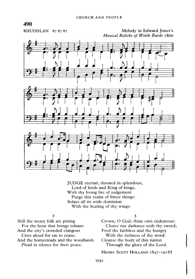 The New English Hymnal page 1033
