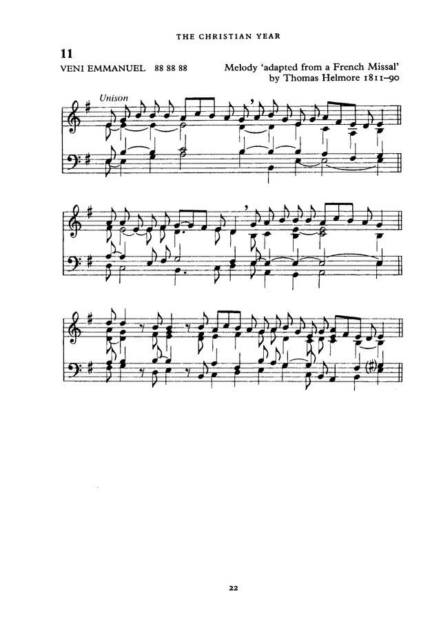 The New English Hymnal page 22