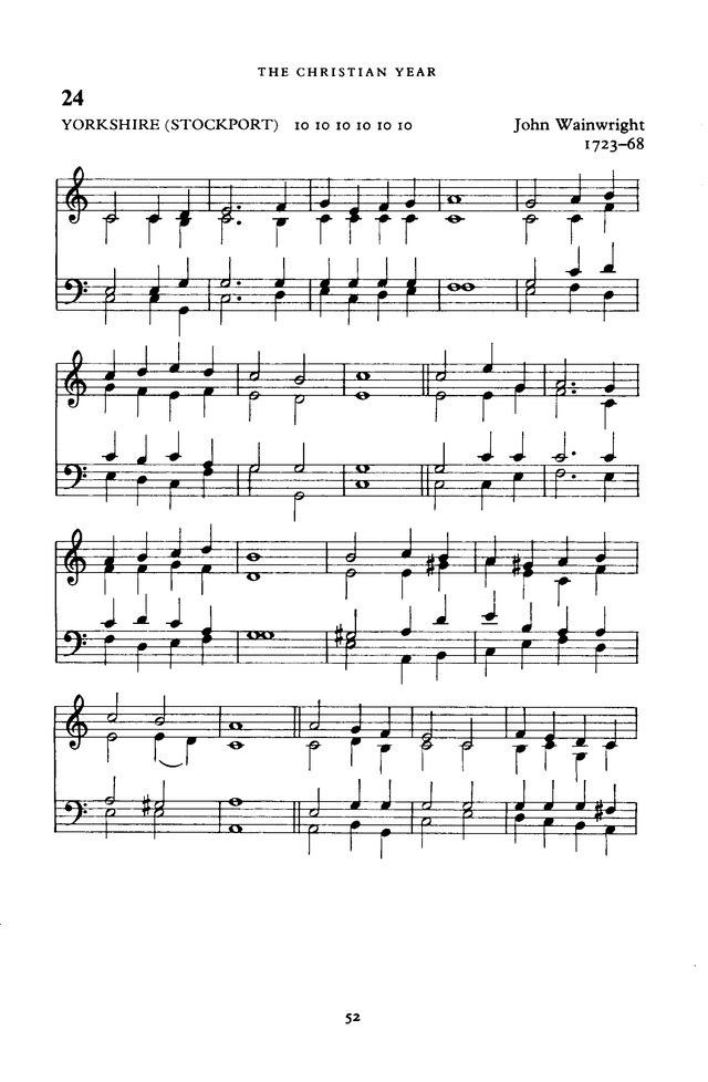 The New English Hymnal page 52