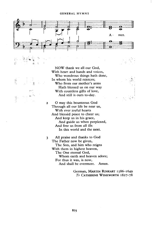 The New English Hymnal page 876
