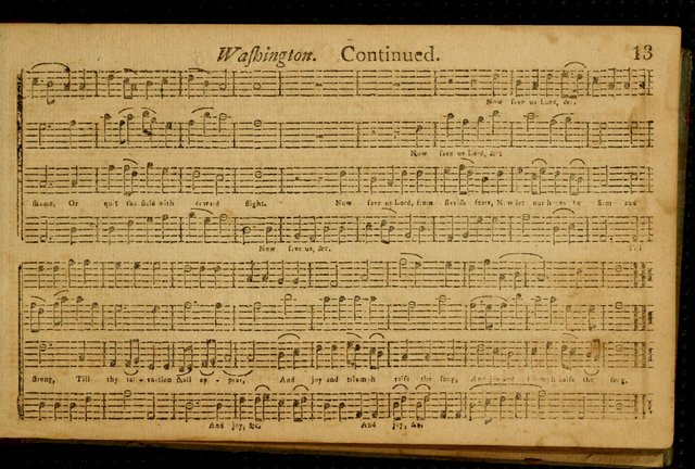 New England harmony: containing, a variety of Psalm tunes, in three and four parts, adapted to all metres ; also, a number of set pieces, of several verses each, together with a number of anthems page 18