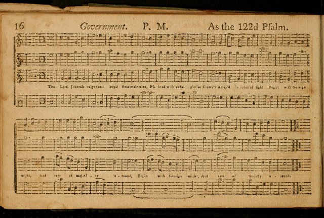 New England harmony: containing, a variety of Psalm tunes, in three and four parts, adapted to all metres ; also, a number of set pieces, of several verses each, together with a number of anthems page 21
