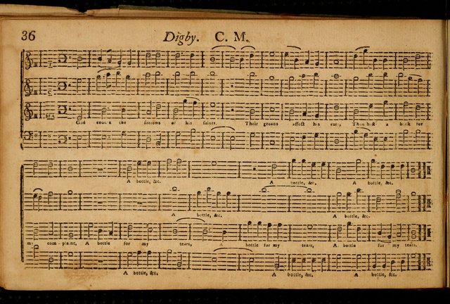New England harmony: containing, a variety of Psalm tunes, in three and four parts, adapted to all metres ; also, a number of set pieces, of several verses each, together with a number of anthems page 41