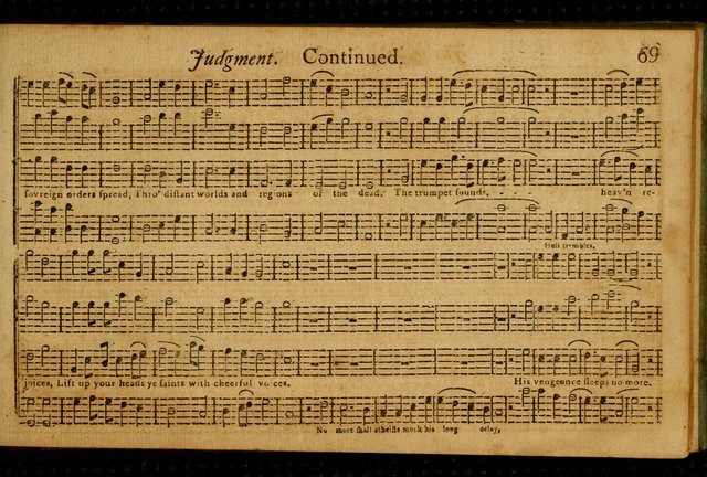 New England harmony: containing, a variety of Psalm tunes, in three and four parts, adapted to all metres ; also, a number of set pieces, of several verses each, together with a number of anthems page 74