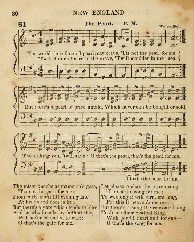 The New England Sabbath School Minstrel: a collection of music and hymns adapted to sabbath schools, families, and social meetings page 32