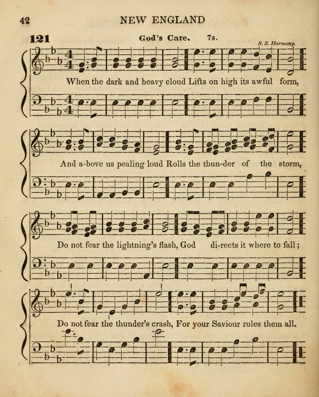 The New England Sabbath School Minstrel: a collection of music and hymns adapted to sabbath schools, families, and social meetings page 44