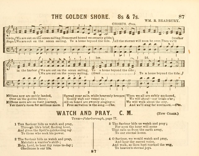The New Golden Chain of Sabbath School Melodies: containing every piece (music and words) of the golden chain, with abot third additional page 87