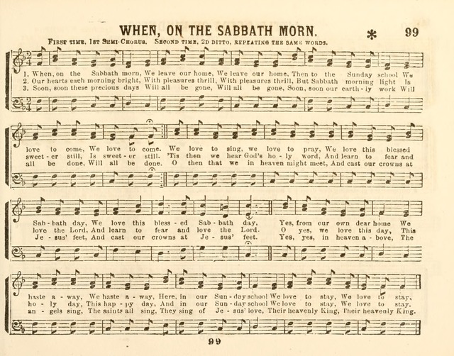 The New Golden Chain of Sabbath School Melodies: containing every piece (music and words) of the golden chain, with abot third additional page 99