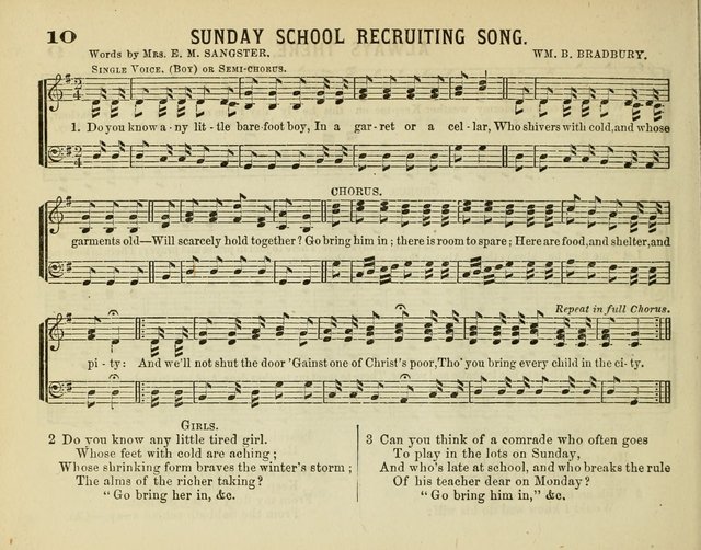 The New Golden Censer: a musical offering to the sabbath schools page 10