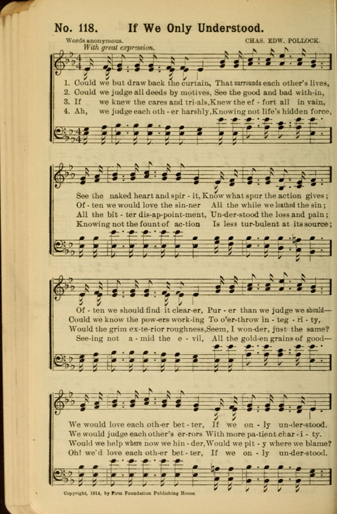 The New Gospel Song Book: A Rare Collection of Songs designed for Christian Work and Worship page 118