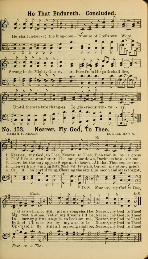 The New Gospel Song Book: A Rare Collection of Songs designed for Christian Work and Worship page 153