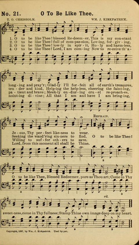 The New Gospel Song Book: A Rare Collection of Songs designed for Christian Work and Worship page 21