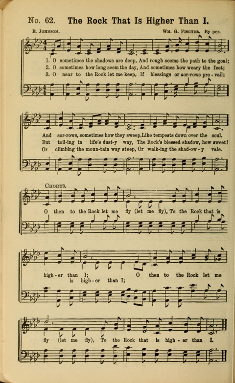 The New Gospel Song Book: A Rare Collection of Songs designed for Christian Work and Worship page 62