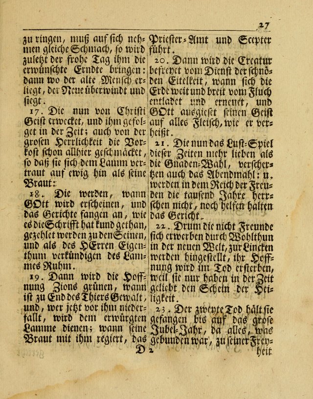 Nachklang zum Gesäng der einsamen Turtel Taube, enthaltend eine neue Sammlung Geistlicher Lieder page 110
