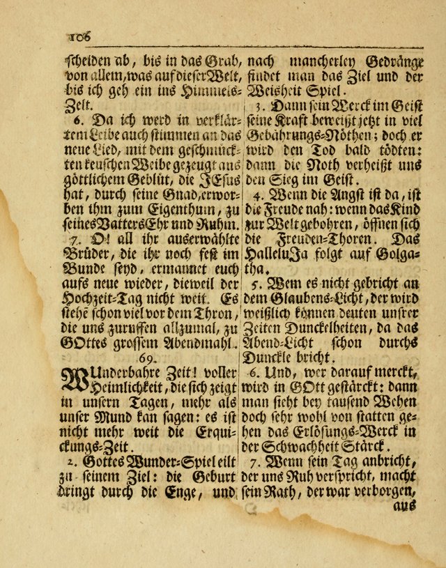 Nachklang zum Gesäng der einsamen Turtel Taube, enthaltend eine neue Sammlung Geistlicher Lieder page 189