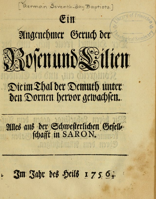 Nachklang zum Gesäng der einsamen Turtel Taube, enthaltend eine neue Sammlung Geistlicher Lieder page 38