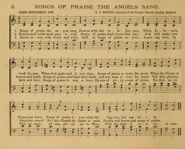The New Hymnary: a collection of hymns and tunes for Sunday Schools page 10