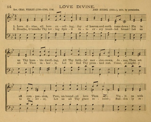 The New Hymnary: a collection of hymns and tunes for Sunday Schools page 16