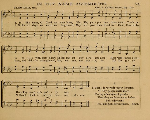 The New Hymnary: a collection of hymns and tunes for Sunday Schools page 73