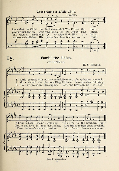 The New Hosanna: A book of Songs and Hymns for The Sunday-school and The Home page 19