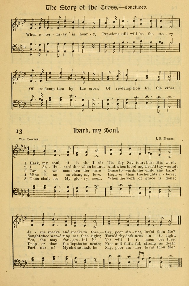 Northfield Hymnal: for use in evangelistic and church services, conventions, sunday schools, and all prayer and social meetings of the church and home page 13