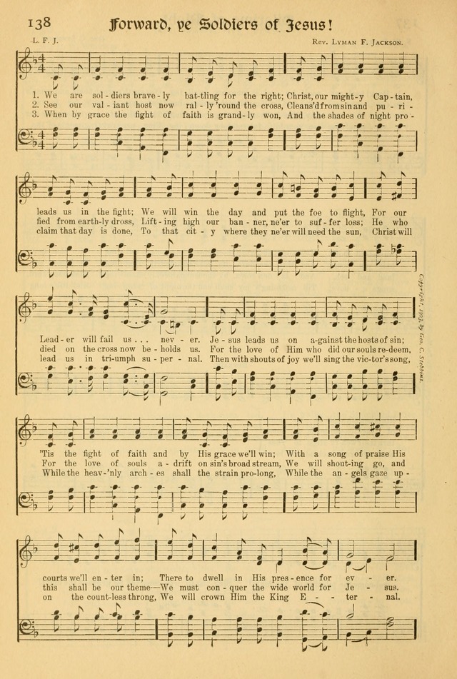 Northfield Hymnal: for use in evangelistic and church services, conventions, sunday schools, and all prayer and social meetings of the church and home page 138