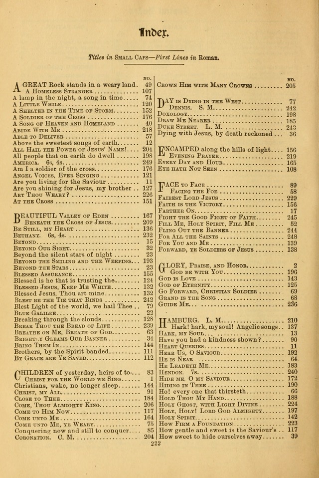 Northfield Hymnal: for use in evangelistic and church services, conventions, sunday schools, and all prayer and social meetings of the church and home page 220